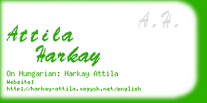 attila harkay business card